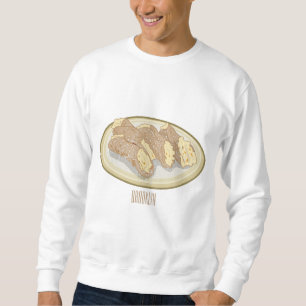 Cannoli-serieteckning lång ärmad tröja