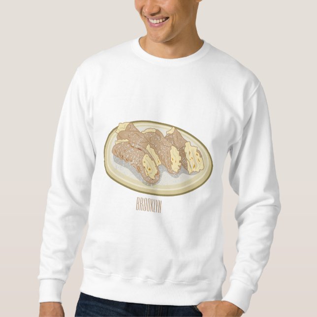 Cannoli-serieteckning  lång ärmad tröja (Framsida)