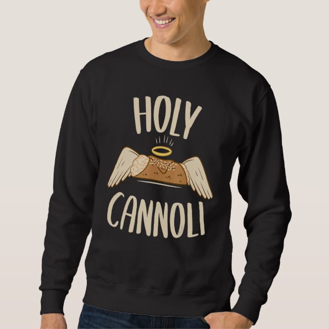 Cannoli Siciliani Heliga Cannoli Lång Ärmad Tröja (Framsida)