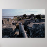 Cannon atop Castillo de San Marcos