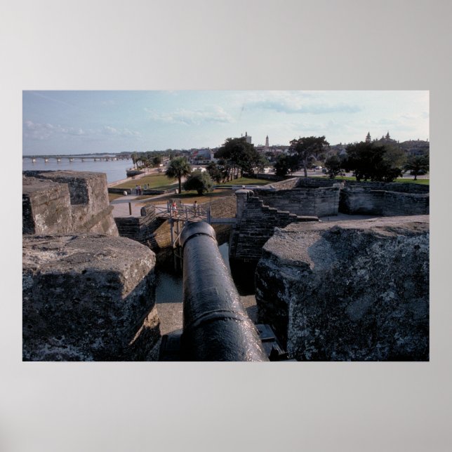 Cannon atop Castillo de San Marcos Poster (Framsidan)