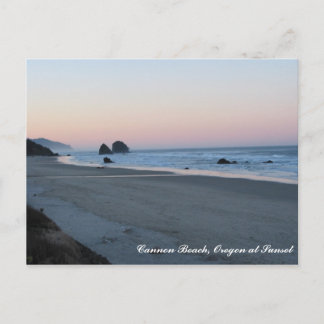 Cannon Beach AM, Cannon Beach, Oregon vid Sunset Vykort