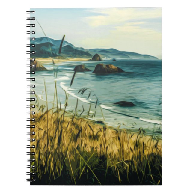 CANNON BEACH - HAYSTACK STEN - OREGON USA ANTECKNINGSBOK (Framsidan)