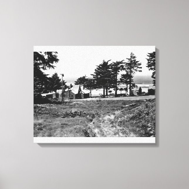 Cannon Beach, Oregon Arcadia Cottages Ocean Canvastryck (Framsida)