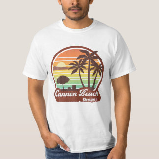 Cannon Beach Oregon ELLER Retro 70 T Shirt