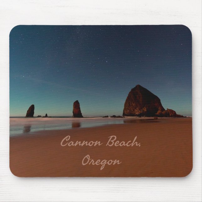 Cannon Beach Oregon Haystack Rock Musmatta (Framsidan)