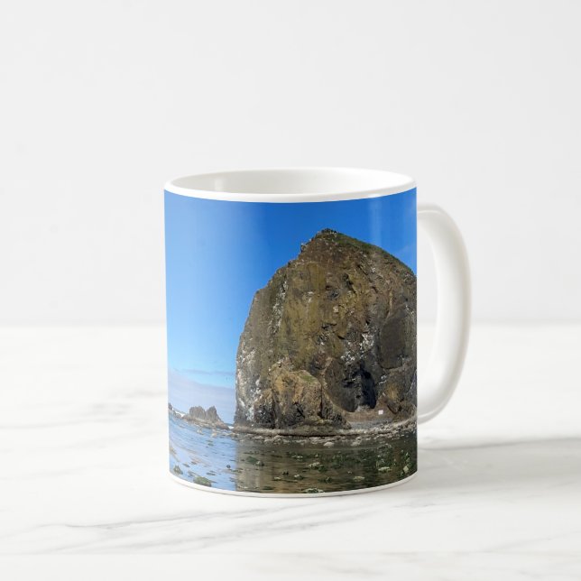 Cannon Beach Oregon Haystack Sten Kaffemugg (Framsida höger)