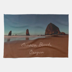 Cannon Beach Oregon Haystack Sten Kökshandduk