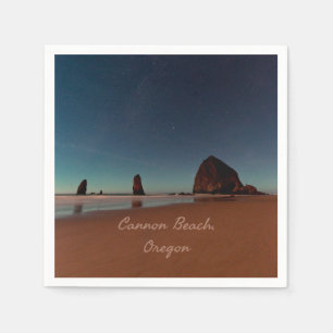 Cannon Beach Oregon Haystack Sten Pappersservett