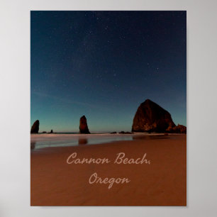 Cannon Beach Oregon Haystack Sten Poster