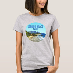 Cannon Beach Oregon Kusten Vintage T Shirt