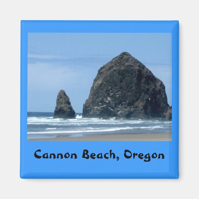 Cannon Beach, Oregon Magnet (Framsidan)