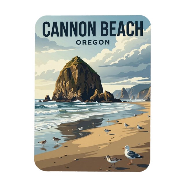 Cannon Beach Oregon Magnet (Vertikal)
