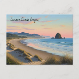 Cannon Beach Oregon Travel Vykort