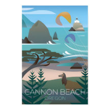 Cannon Beach, Oregon Tryck
