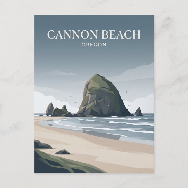 Cannon Beach Oregon Vykort (Framsida)