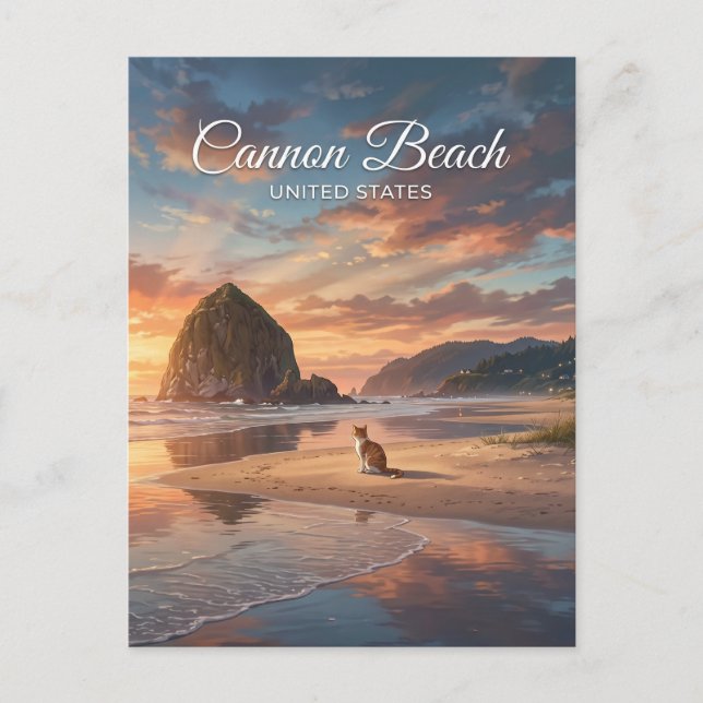 Cannon Beach Oregon Vykort (Framsida)