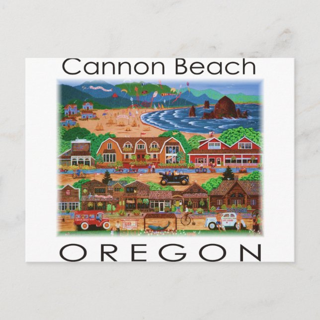 Cannon Beach ~ Oregon Vykort (Framsida)
