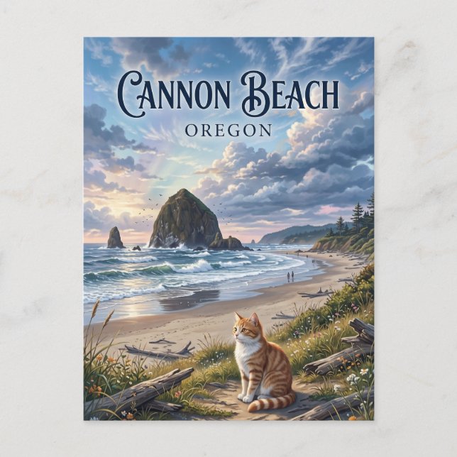 Cannon Beach Oregon Vykort (Framsida)