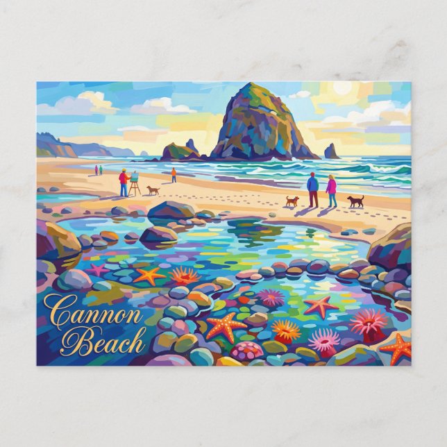Cannon Beach Oregon Vykort (Framsida)
