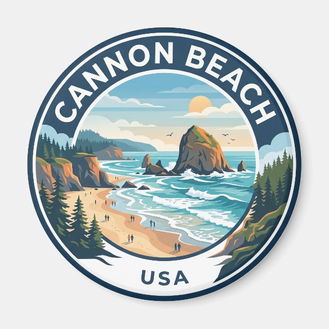 Cannon Beach USA Magnet (Framsidan)