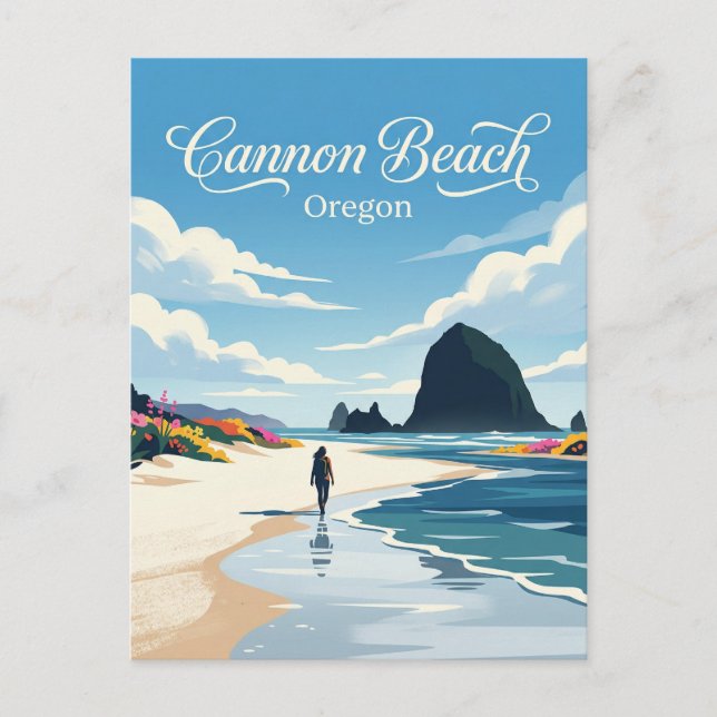 Cannon Beach USA Vykort (Framsida)