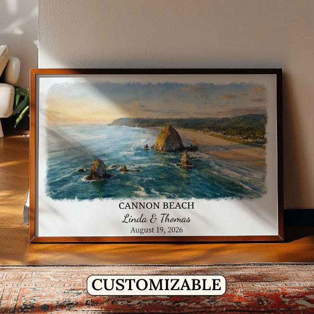 Cannon Beach Wall Art, Oregon Poster, Oregon Coast Poster (Skapare uppladdad)