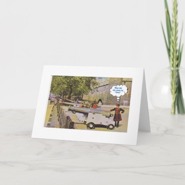Cannon Birthday Card - Him Kort (Framsida)