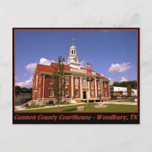 Cannon County Domstol - Woodbury, TN Vykort