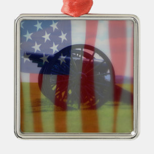 Cannon & Flagga Ornament