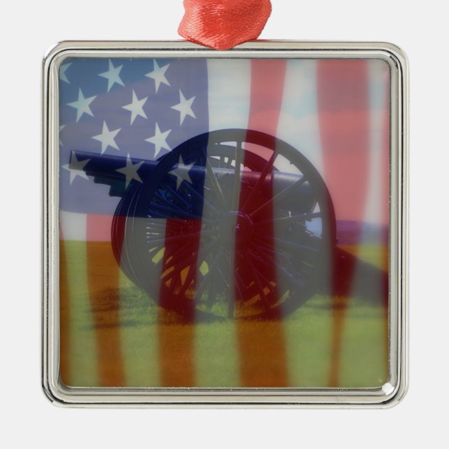 Cannon & Flagga Ornament (Framsidan)