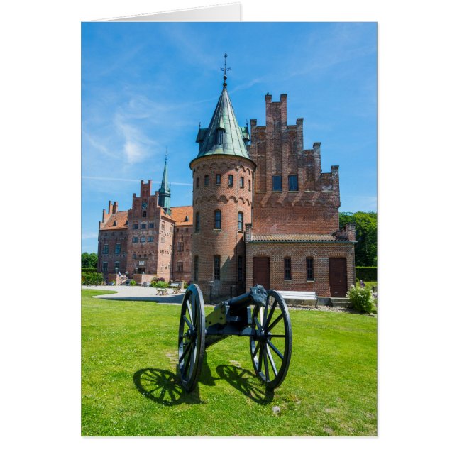 Cannon i Castle Egeskov Hälsningskort (Framsidan)