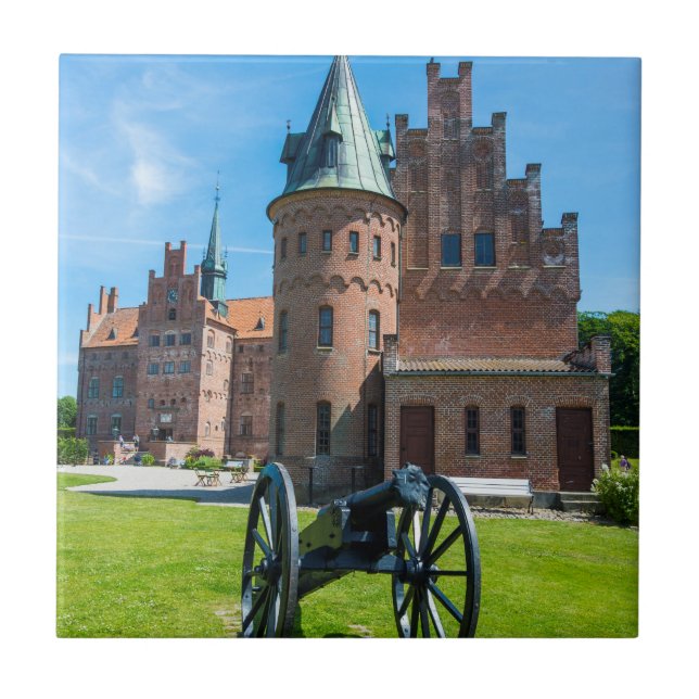 Cannon i Castle Egeskov Kakelplatta (Framsidan)