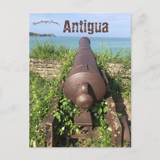 Cannon in Antigua Vykort (Framsida)