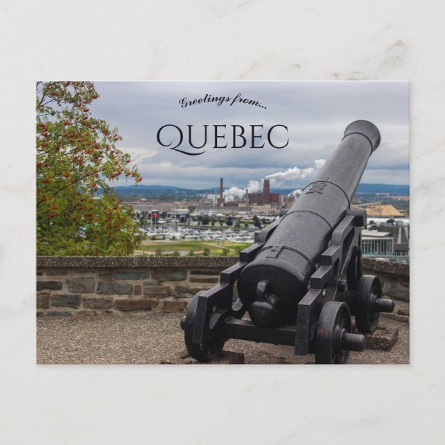 Cannon in Quebec Canada Vykort (Framsida)