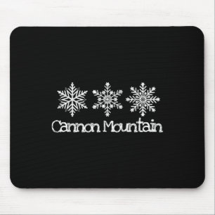 Cannon Mountain Franconia Notch Snöflingor Skid Sk Musmatta