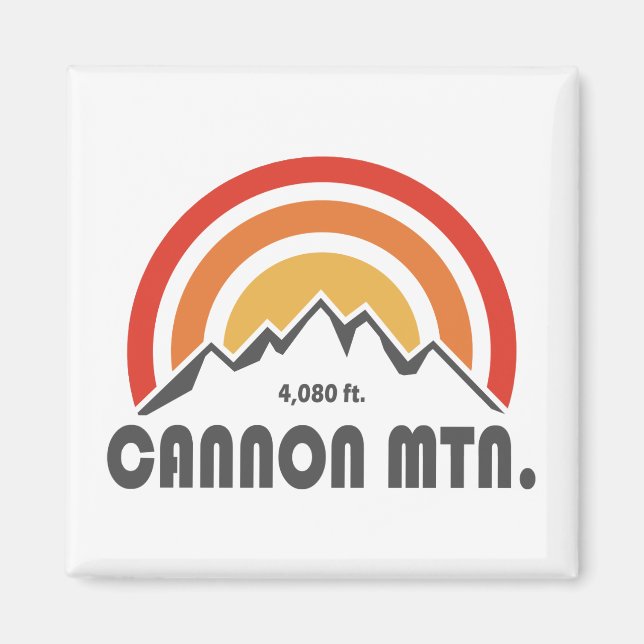 Cannon Mountain New Hampshire Magnet (Framsidan)