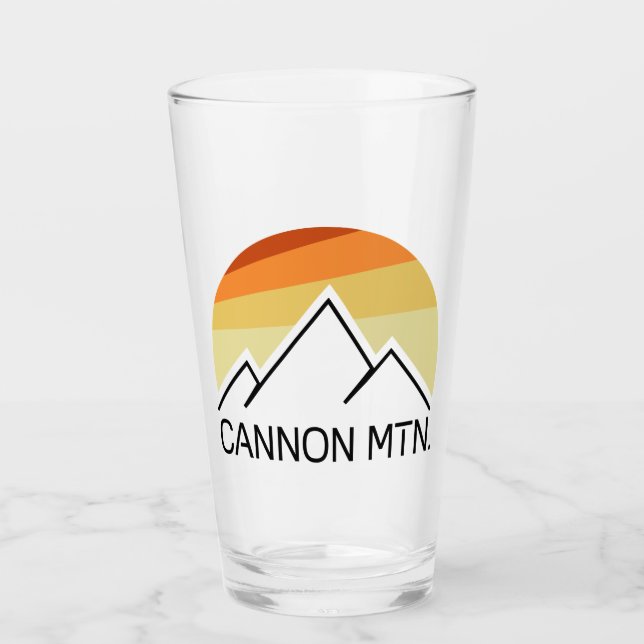 Cannon Mountain New Hampshire Retro Glaskopp (Framsida)