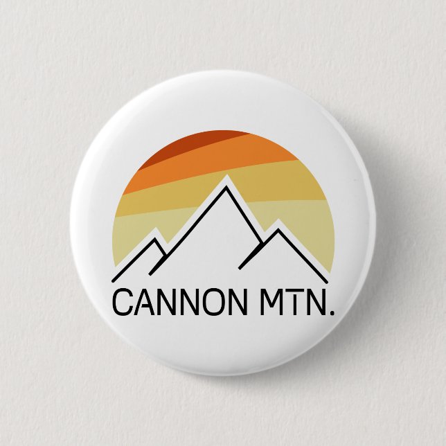 Cannon Mountain New Hampshire Retro Knapp (Framsida)