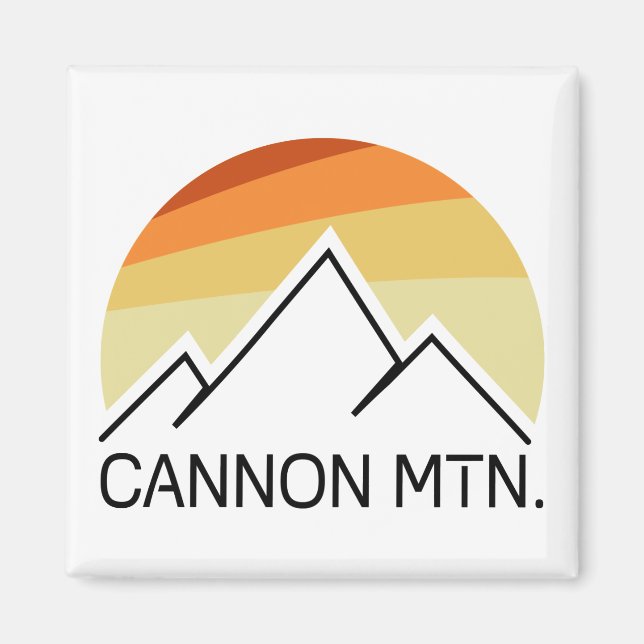 Cannon Mountain New Hampshire Retro Magnet (Framsidan)
