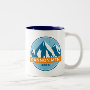 Cannon Mountain New Hampshire Stars Måne Två-Tonad Mugg