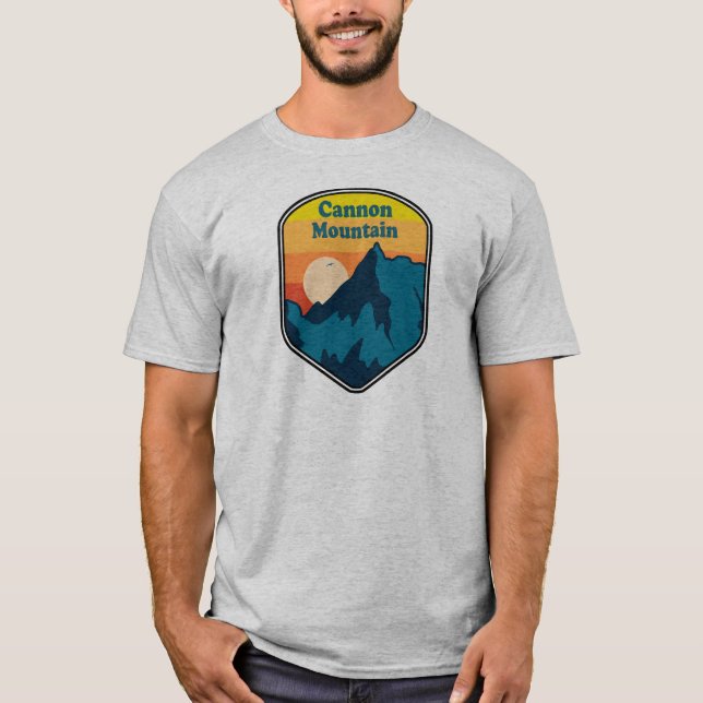 Cannon Mountain New Hampshire Sunrise T Shirt (Framsida)