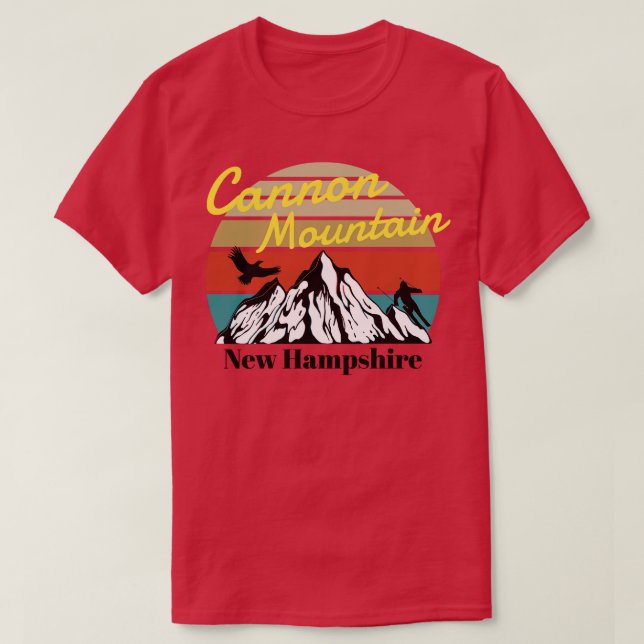 Cannon Mountain ski New Hampshire T Shirt (Design framsida)