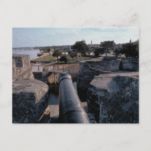 Cannon on Castillo de San Marcos Vykort