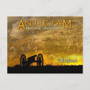 Cannon vid solnedgång, Antietam National Battlefie Vykort