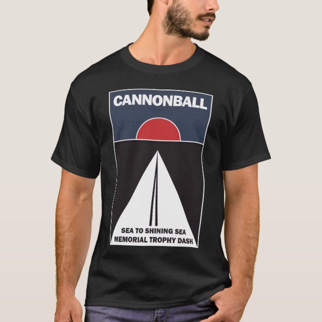 cannonball springa i filmpresent t shirt (Framsida)