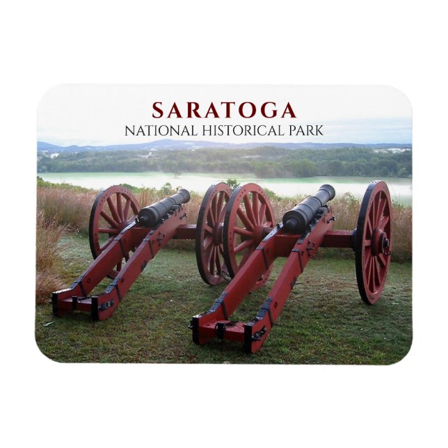 Cannons, Bernis Heights Battle of Saratoga Magnet (Horisontell)