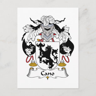Cano Family Crest Vykort