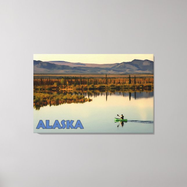 Canoe Alaska Canvastryck (Framsida)