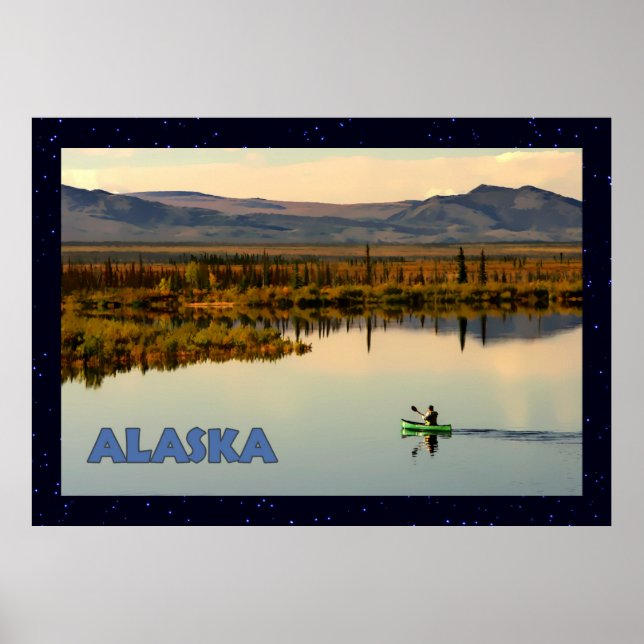 Canoe Alaska Poster (Framsidan)